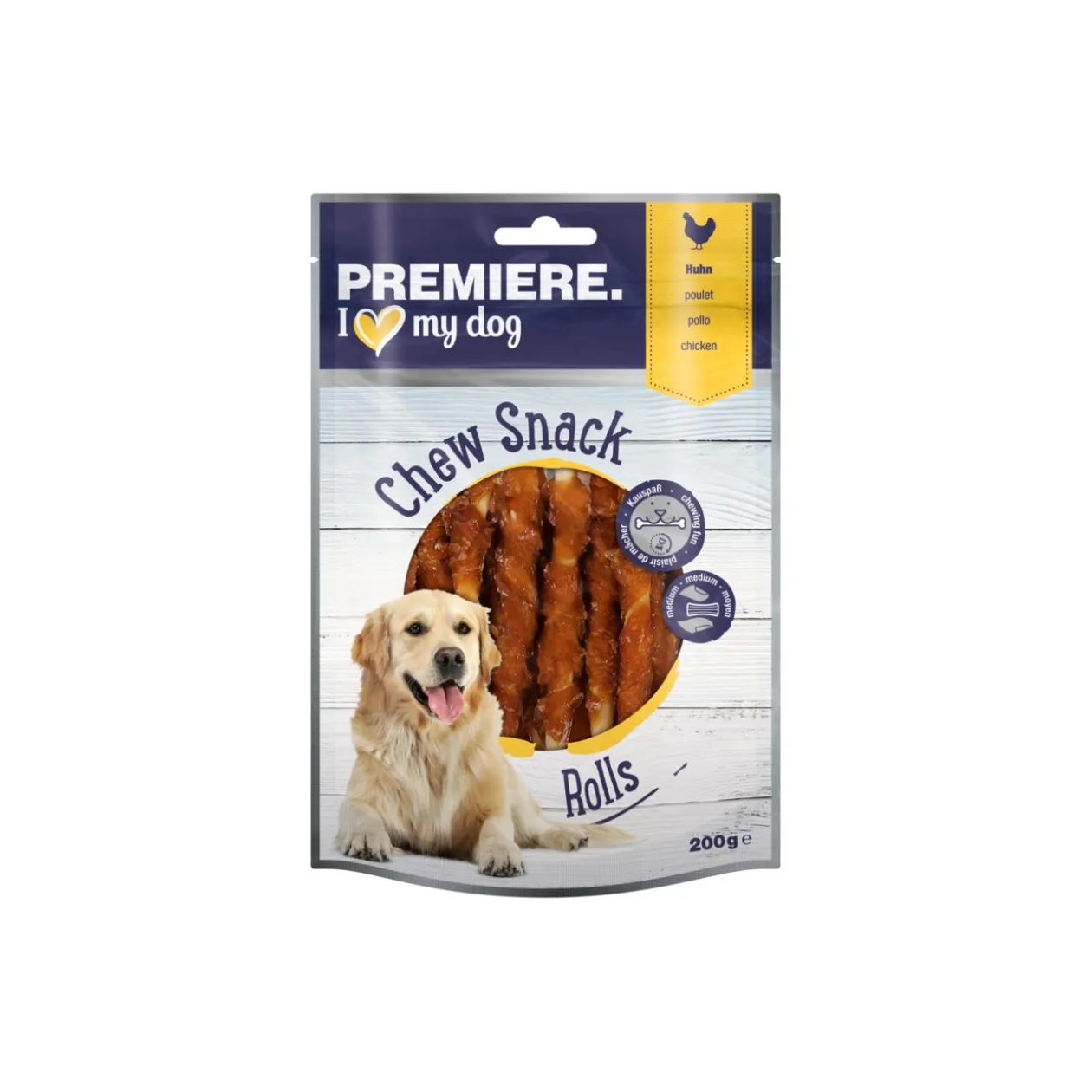 PREMIERE Chew Snack bâtonnets à mâcher Rolls Poulet 200 g