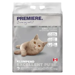 PREMIERE Litière agglomérante Excellent Pure, non parfumée 12 kg