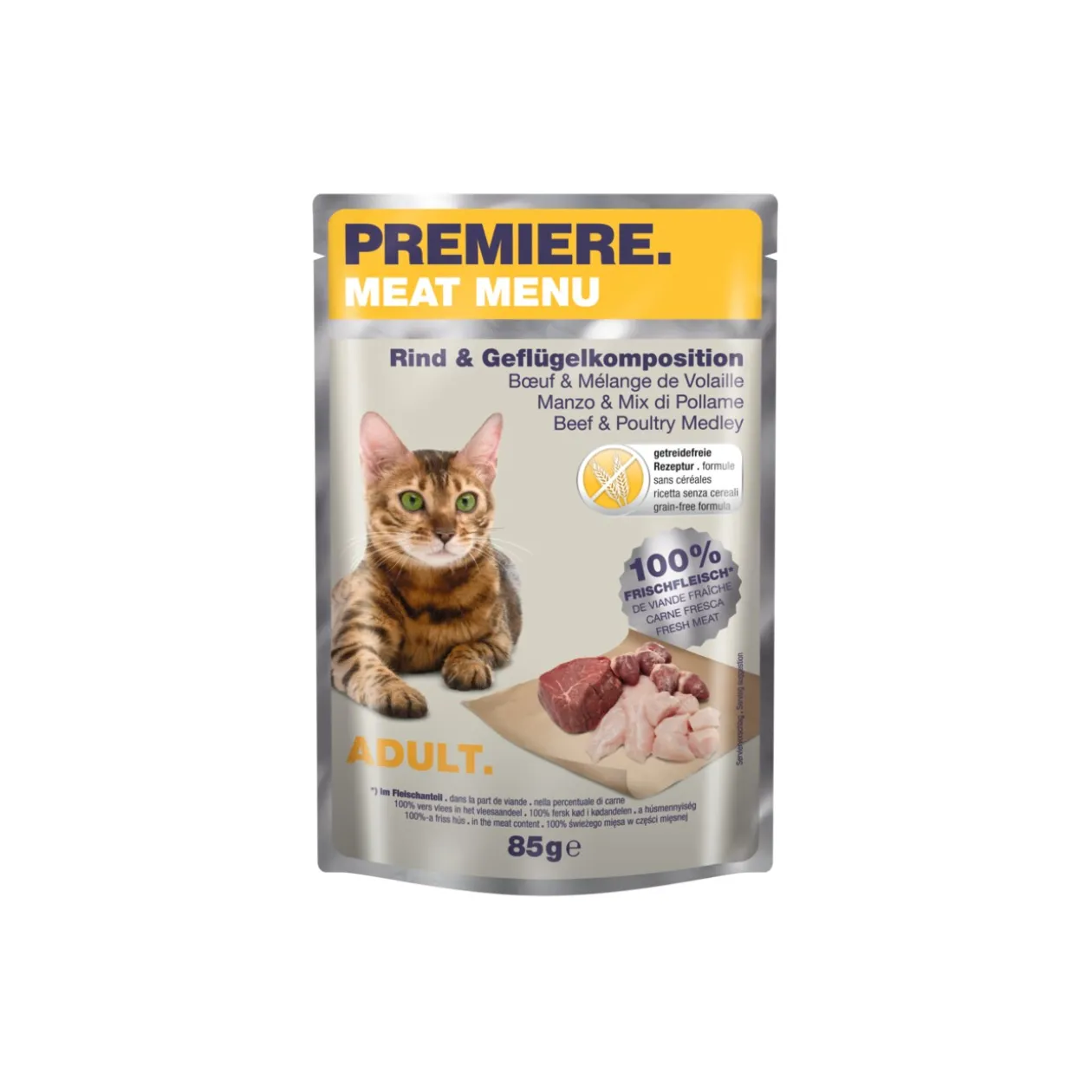 PREMIERE Meat Menu Adult Boeuf & Mélange de volaille 12x85 g