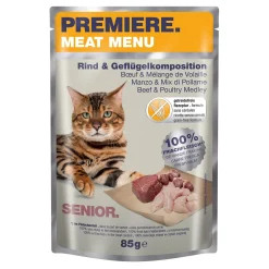 PREMIERE Meat Menu Senior Bœuf, Volaille 12 x 85 g