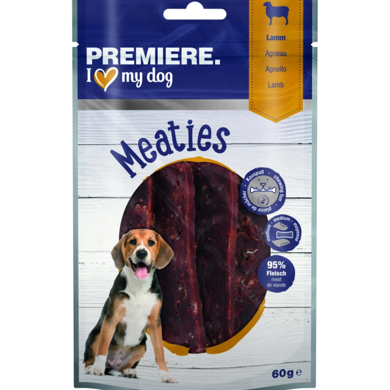 PREMIERE Pure Meaties Agneau 6 x 60 g