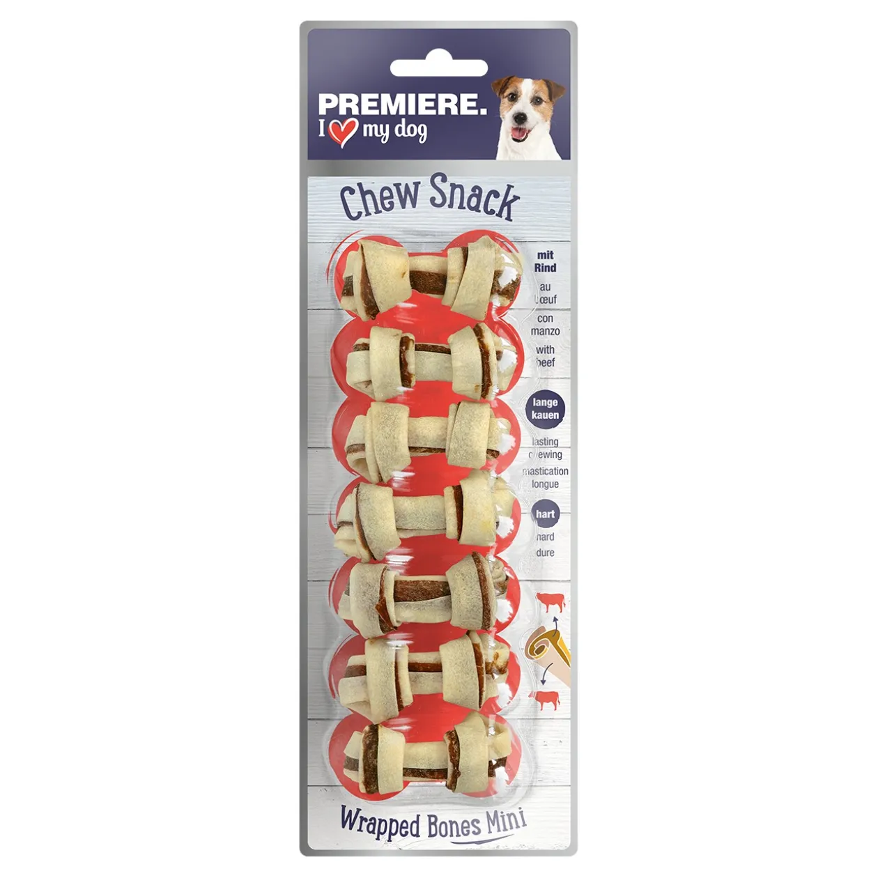 PREMIERE Wrapped Bones Mini Bœuf 7 pièces
