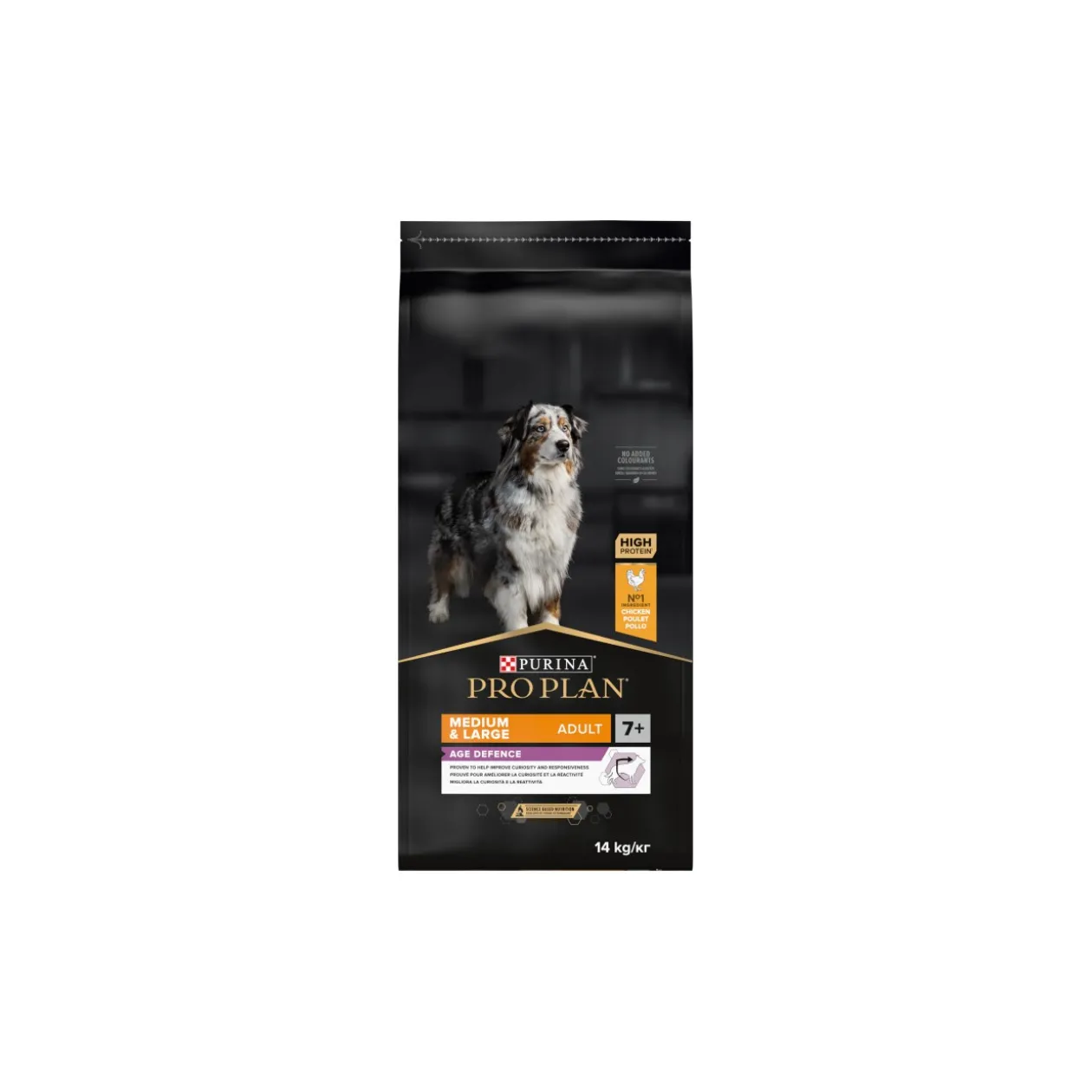 PRO PLAN Adult 7+ Medium & Large Age Defence Poulet 14 kg