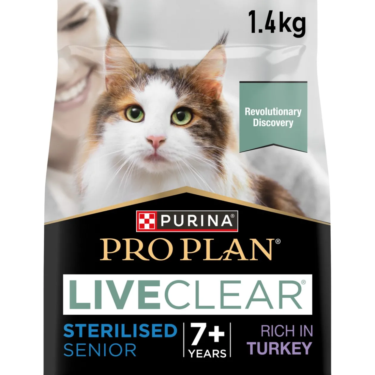PRO PLAN Liveclear Sterilised Senior 7+ dinde 1,4 kg