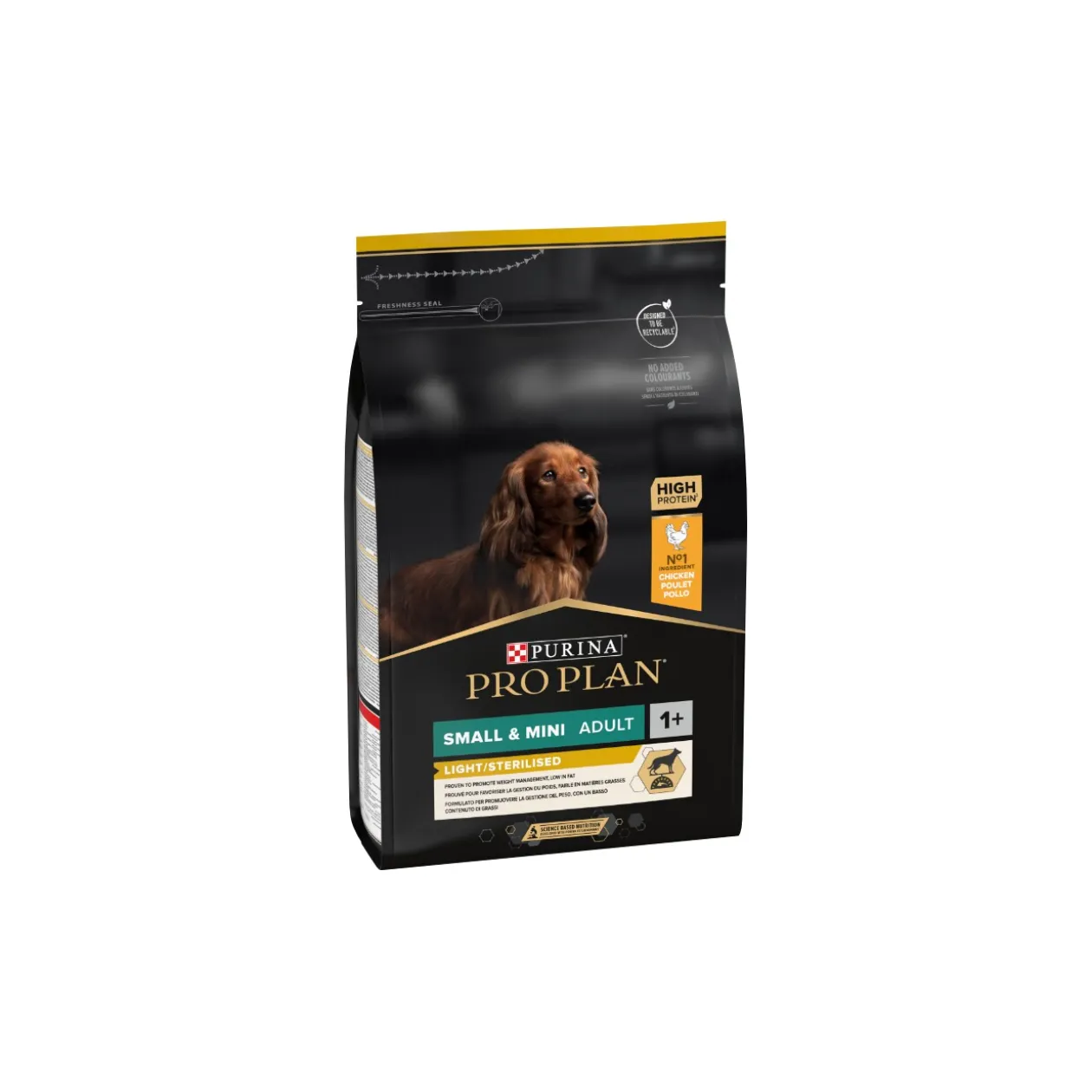PRO PLAN Small & Mini Adult Light Sterilised au poulet 3 kg