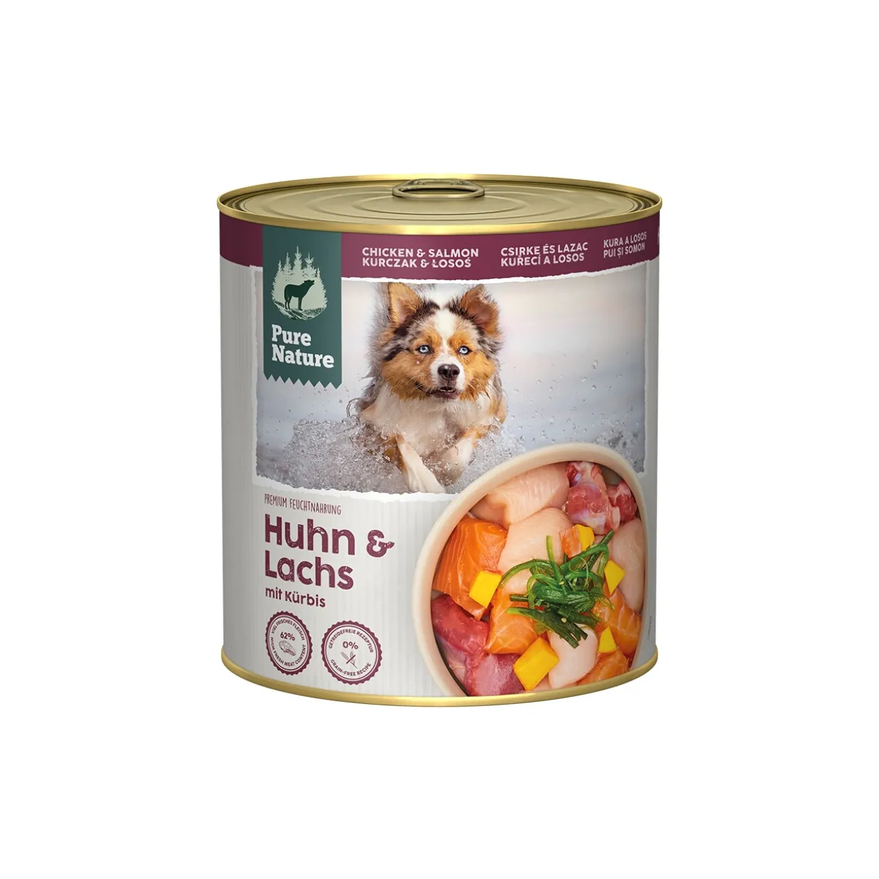 Pure Nature Adult 6x800 g Saumon et poulet