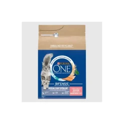 Purina ONE Croquettes pour Chat Stérilisé au Saumon et au Blé 3 kg