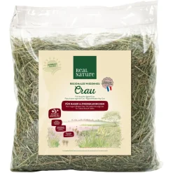REAL NATURE foin de prairie régional Crau pour rongeurs et lapins nains 1,5 kg