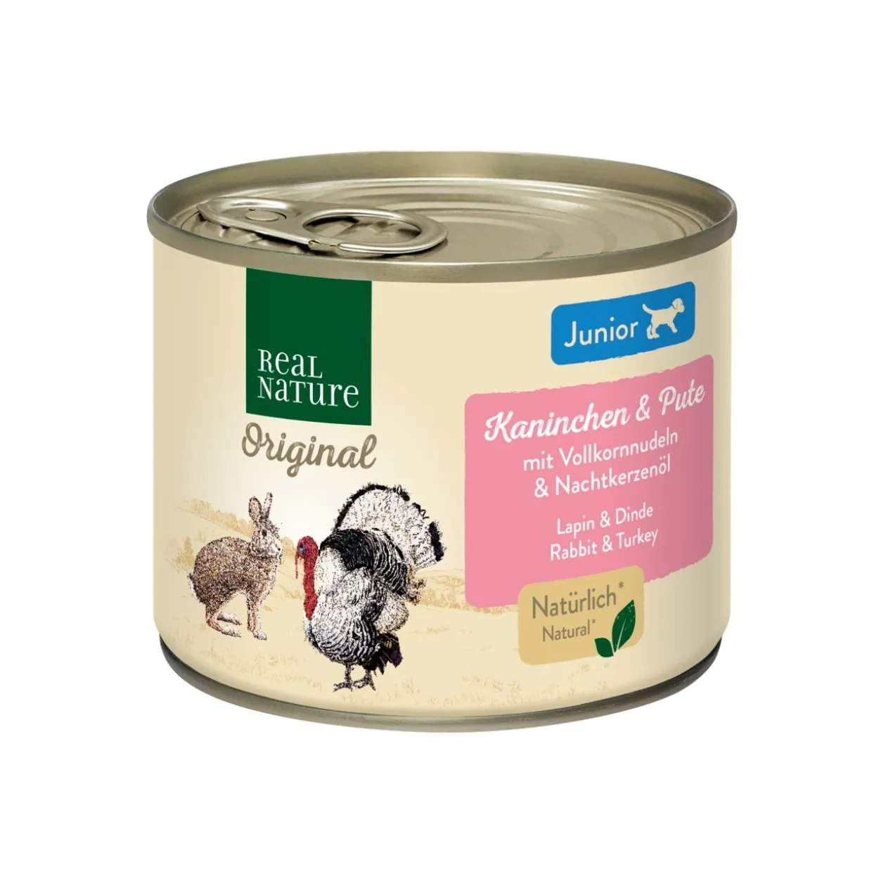REAL NATURE Junior Lapin et dinde 6x200 g