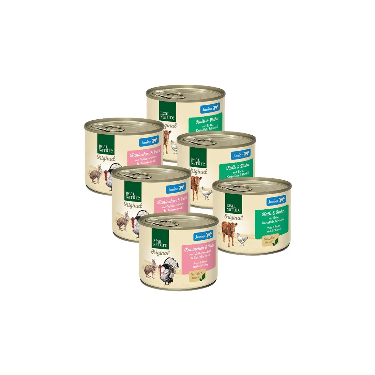 REAL NATURE Junior Pack mixte 6x200g