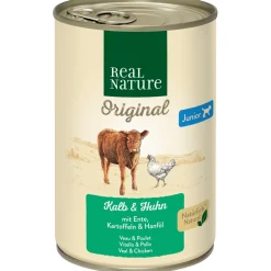 REAL NATURE Junior Veau et poulet 6x400 g