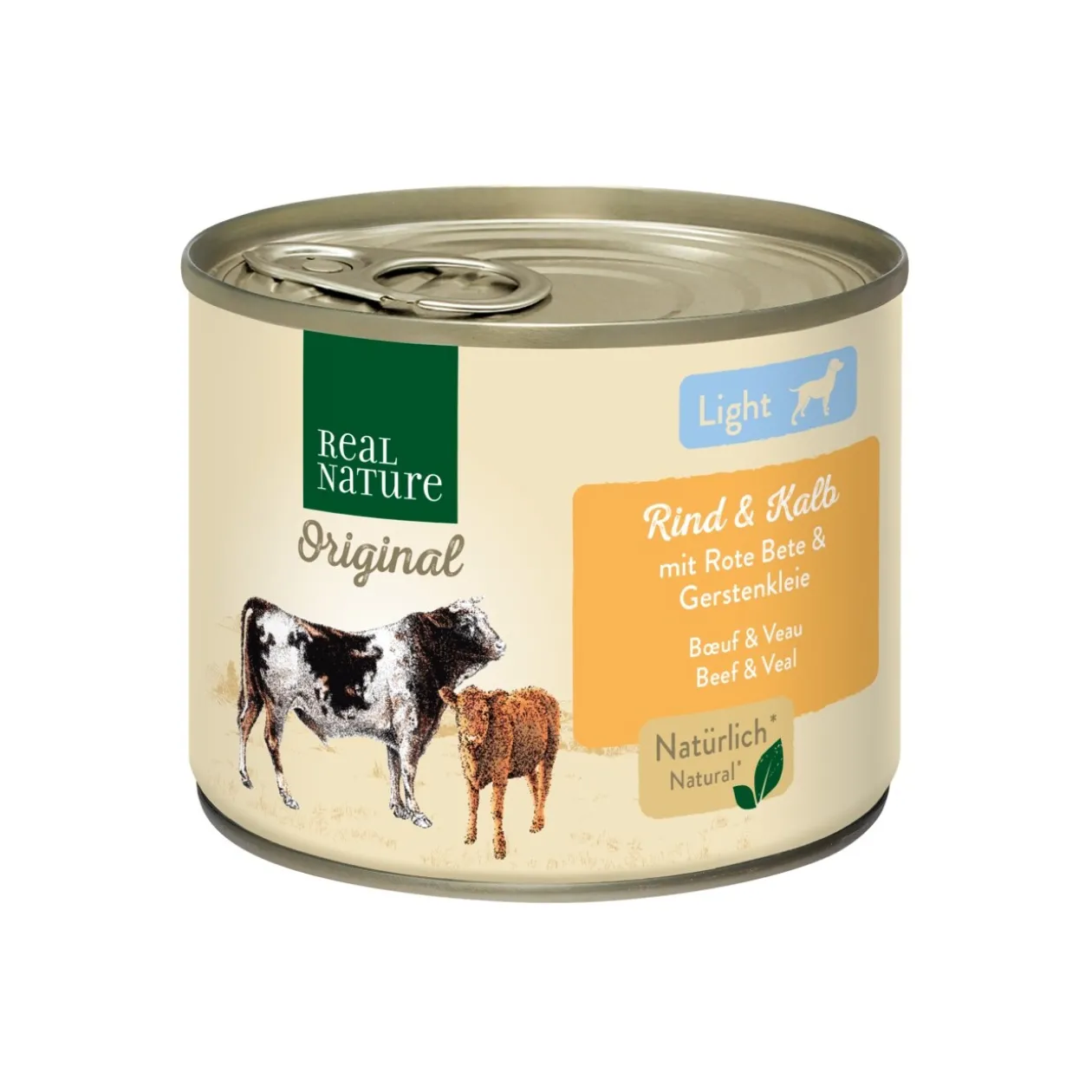 REAL NATURE Light Bœuf et veau 6x200 g