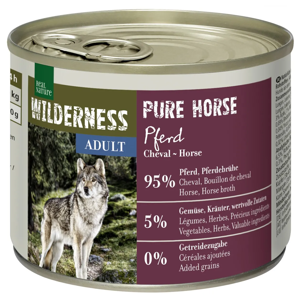 REAL NATURE WILDERNESS Adult PURE HORSE Cheval 6x200 g
