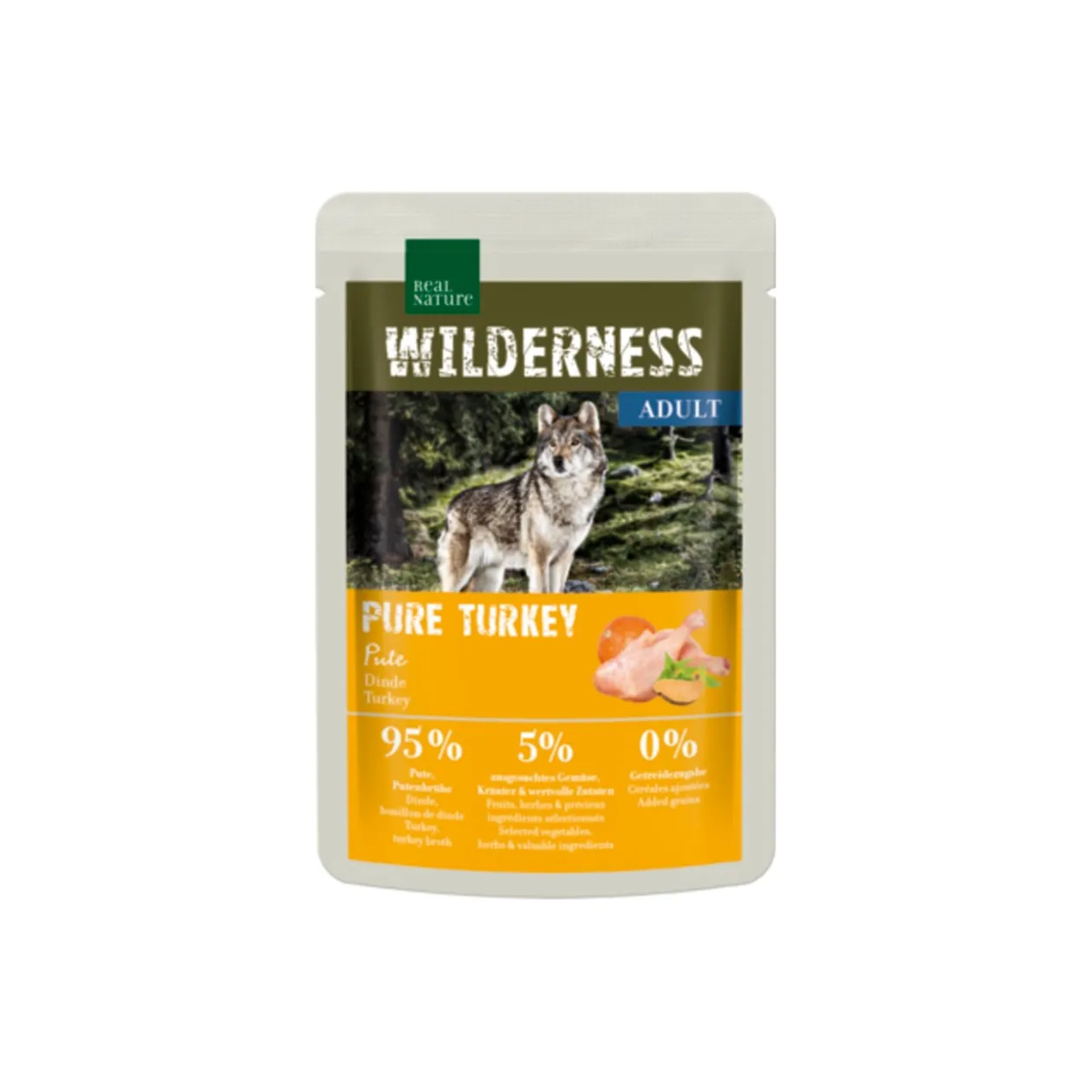 REAL NATURE WILDERNESS Adulte Pure Turkey 12x100 g