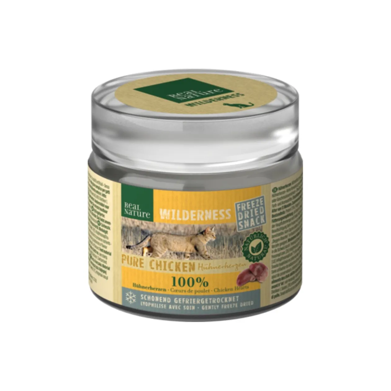 REAL NATURE WILDERNESS En-cas lyophilisés au cœur de poulet 6x25g