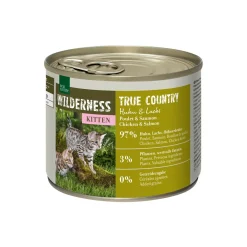 REAL NATURE WILDERNESS Kitten True Country Huhn & Lachs 6x200 g