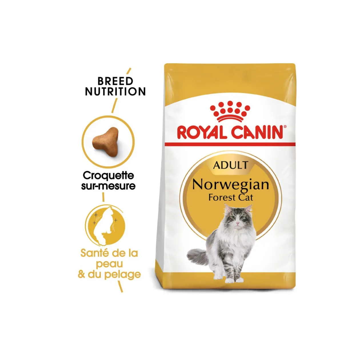 ROYAL CANIN Norvégien Adulte Croquettes Chat 400 g
