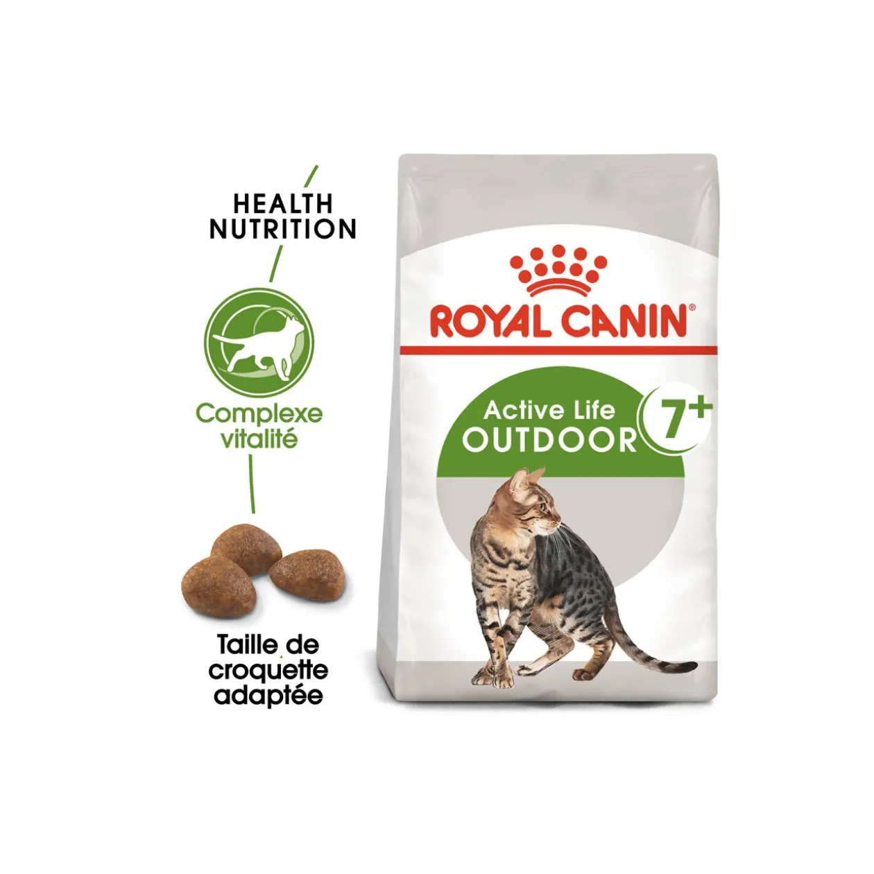 ROYAL CANIN Outdoor 7+ Croquettes Chat 2 kg