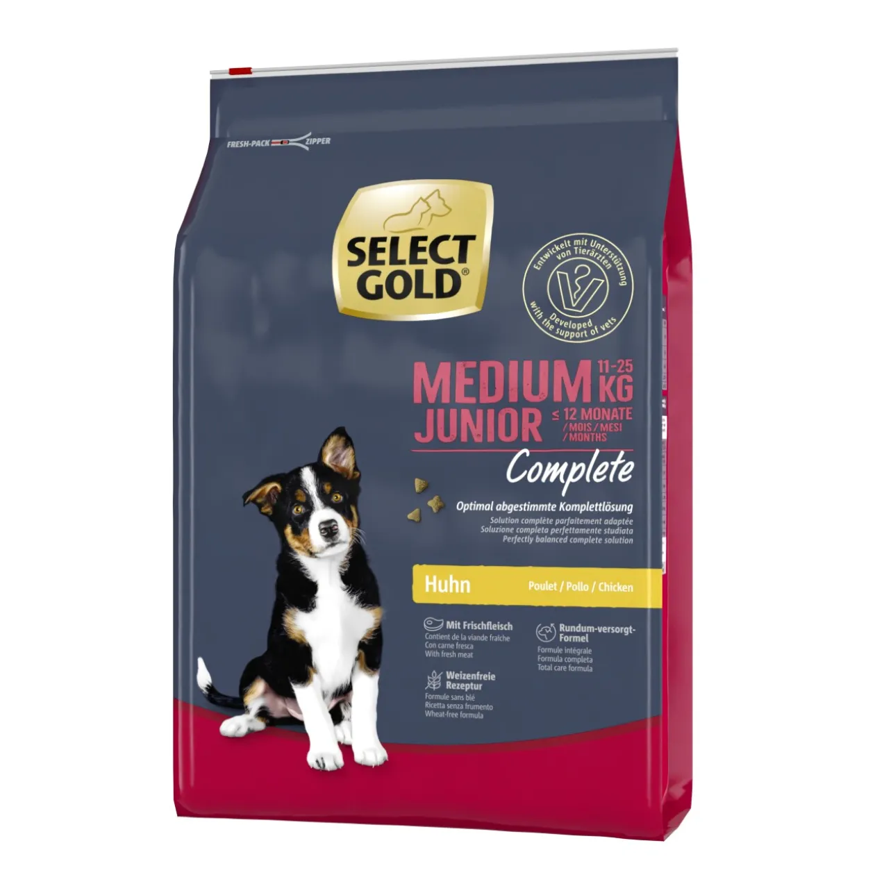SELECT GOLD Complete Medium Junior Poulet 4 kg