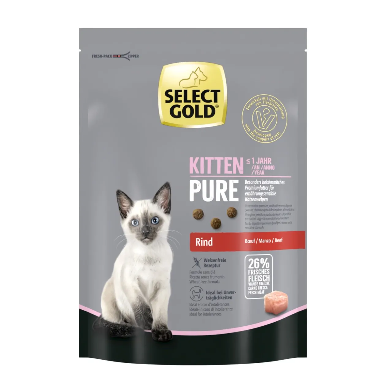 SELECT GOLD Pure Kitten Bœuf 300 g