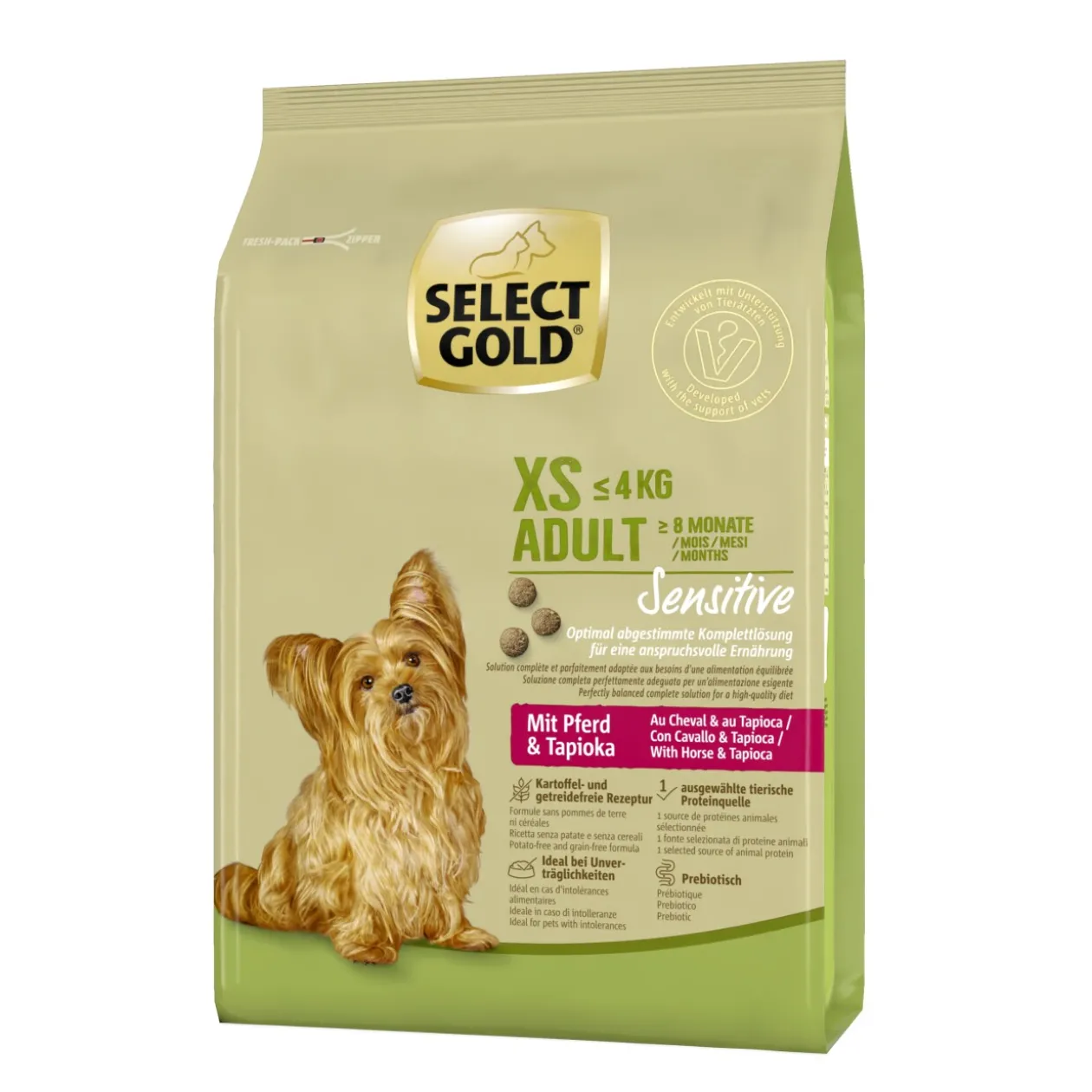 SELECT GOLD Sensitive XS Adult Cheval 1 kg