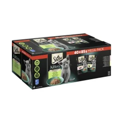 Sheba Multipack Mega-Pack Kitten en sauce Fine variété au saumon, au poulet MSC 40 x 85 g