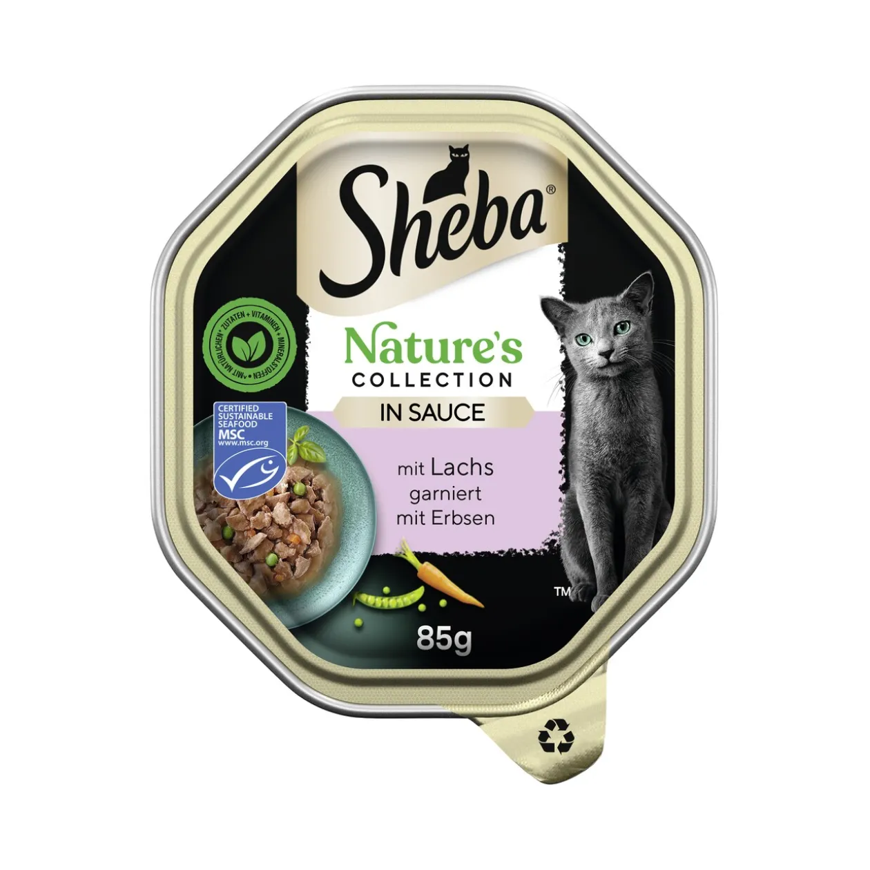 Sheba Nature ́s Collection 22 x 85 g en sauce Saumon aux petits pois