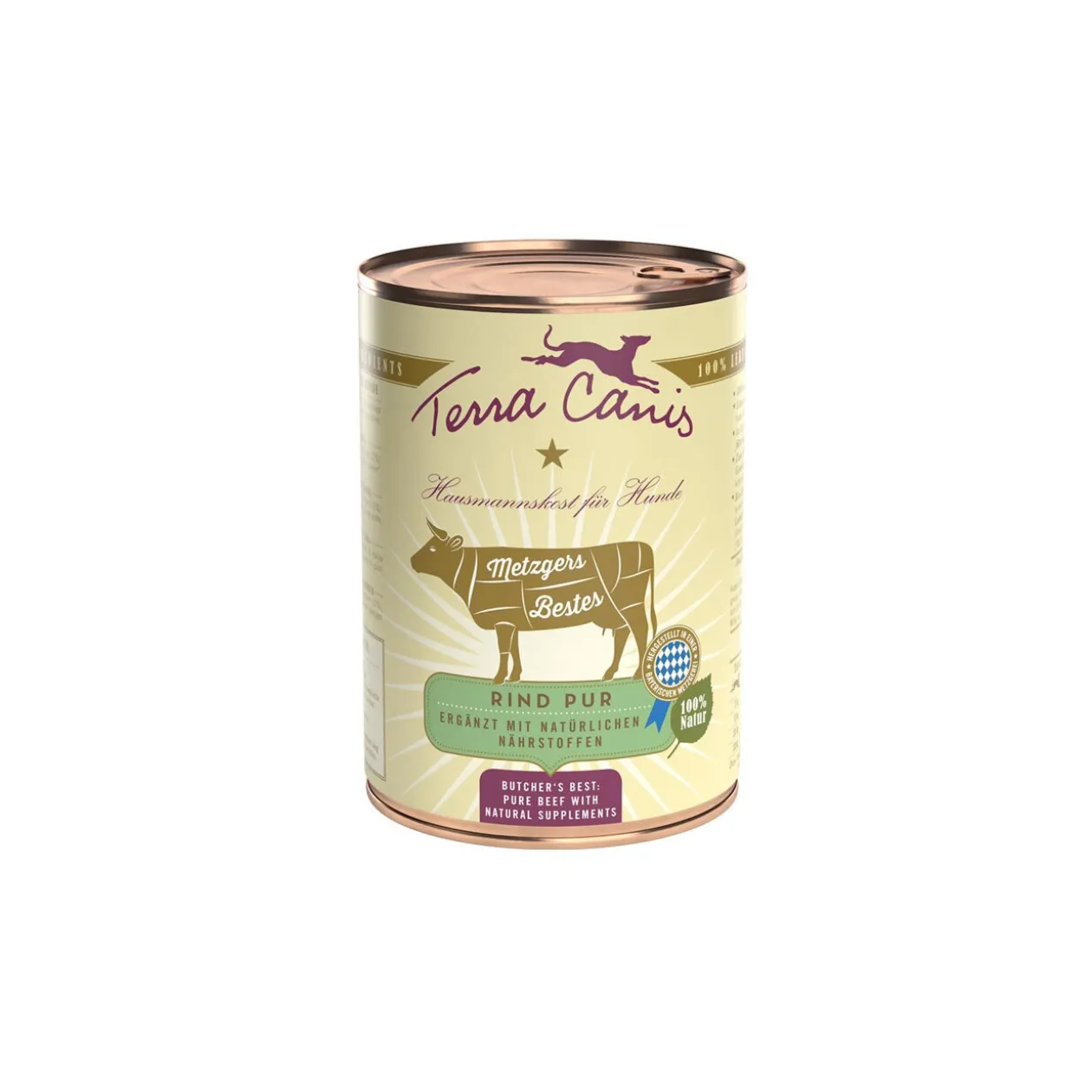 Terra Canis Viande PURE 6 x 400 g Pur bœuf