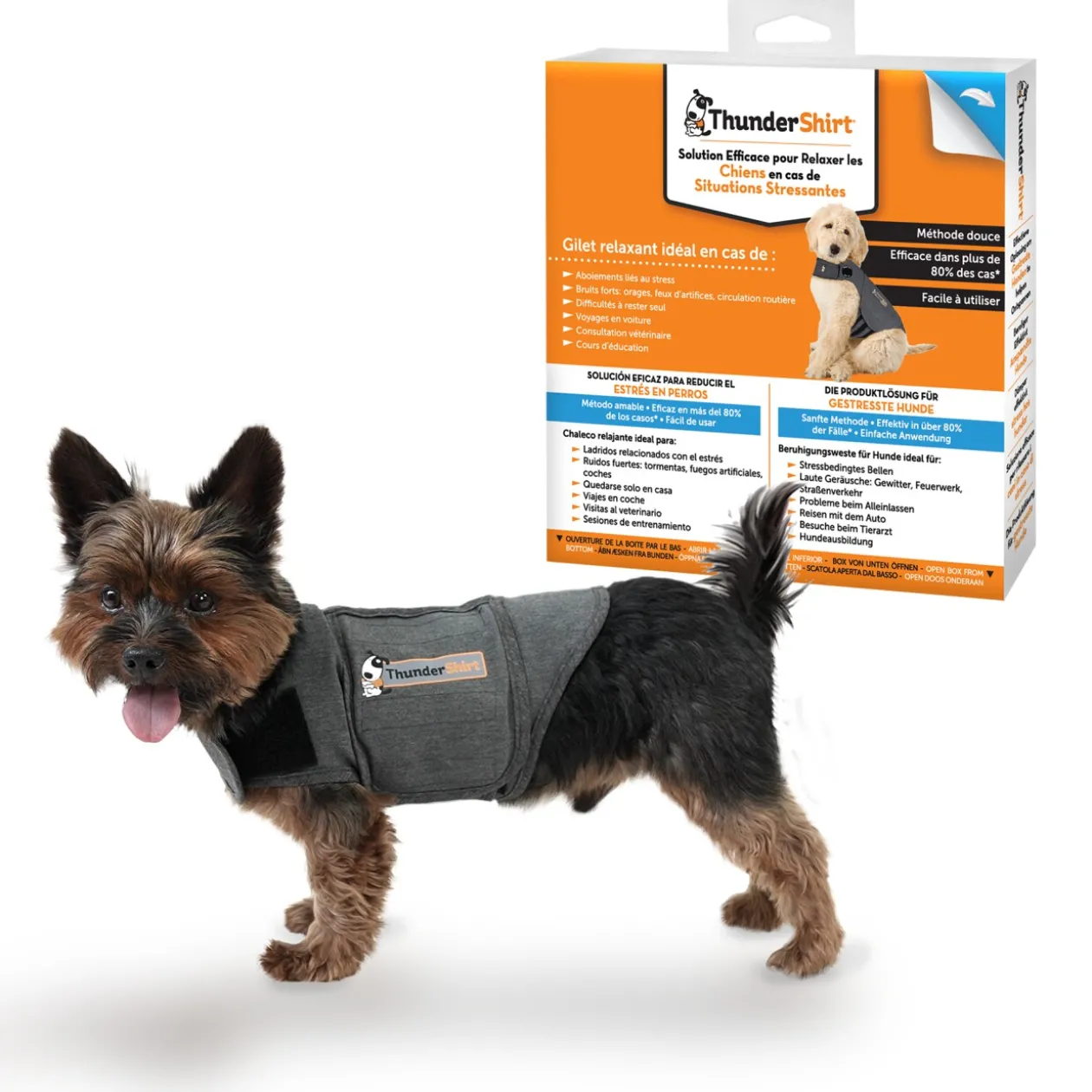 Thundershirt Gilet tranquillisant gris XS