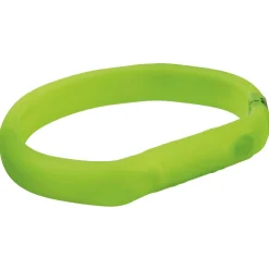 Trixie Collier lumineux Flash en silicone USB vert M-L