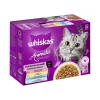 Whiskas Nourriture humide pour chat adulte, Multipack, 1+ Sélection variée, en sauce 12x85 g