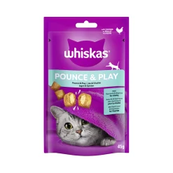 Whiskas Snack Pounce & Play au poulet 8x45 g