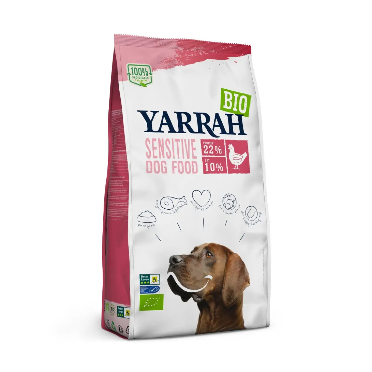 Yarrah Bio Adult croquettes Sensitive poulet & riz 10 kg